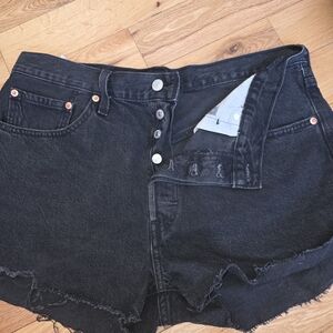Levi's Black Jean Shorts for Women